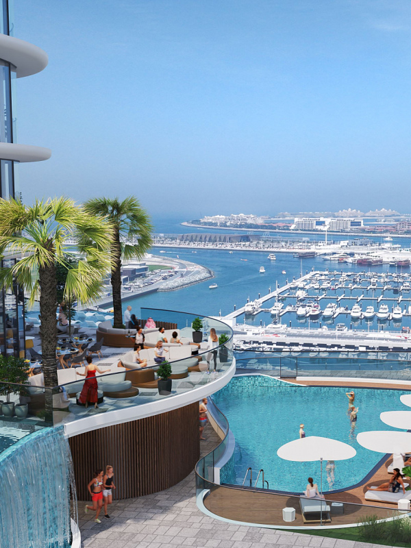 Dubai Marina'da Sahile Yürüme Mesafesinde Lüks Daireler (2 Yatak Odalı)