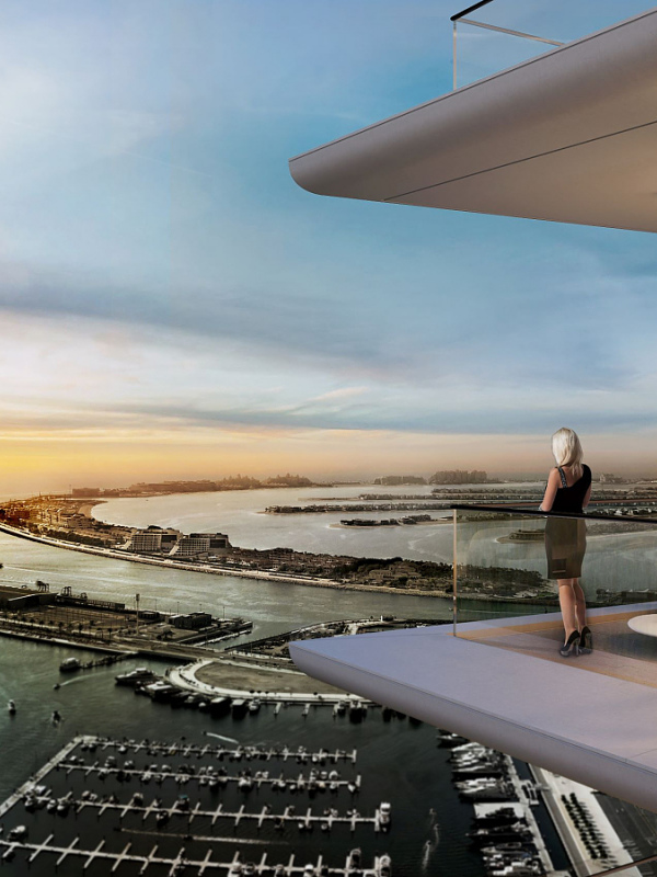 Dubai Marina'da Sahile Yürüme Mesafesinde Lüks Daireler (6 Yatak Odalı)