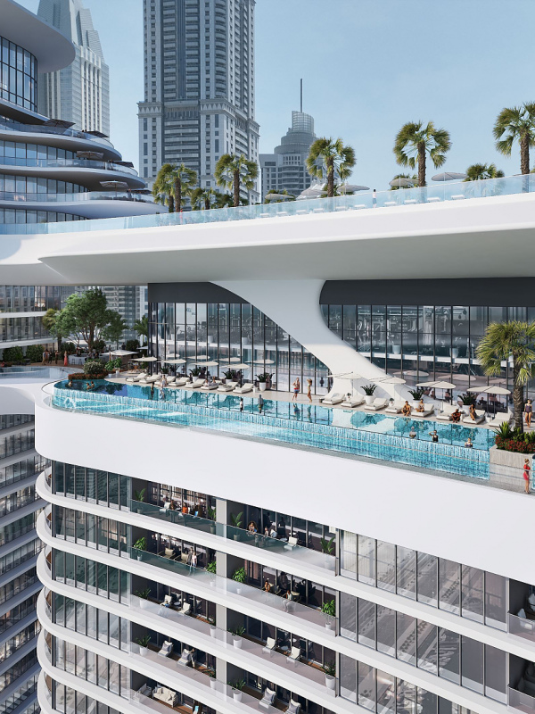 Dubai Marina'da Sahile Yürüme Mesafesinde Lüks Daireler (3 Yatak Odalı)