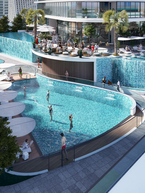 Dubai Marina'da Sahile Yürüme Mesafesinde Lüks Daireler (5 Yatak Odalı)